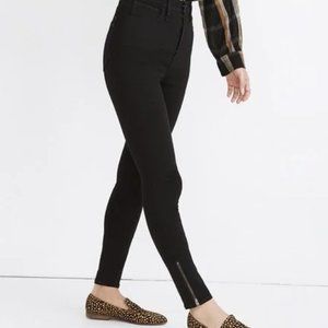 Madewell 11" Roadtripper skinny jeans in black size 27